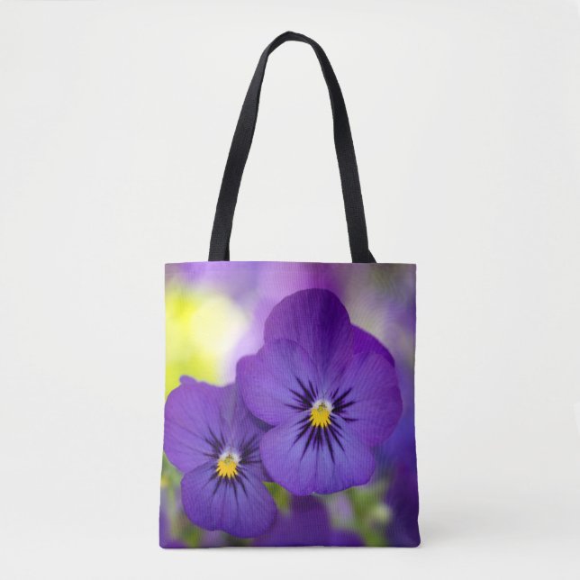 Bolsa Tote Flores | Pintas Roxas (Frente)
