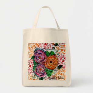 Bolsa Tote Flores Policromáticas
