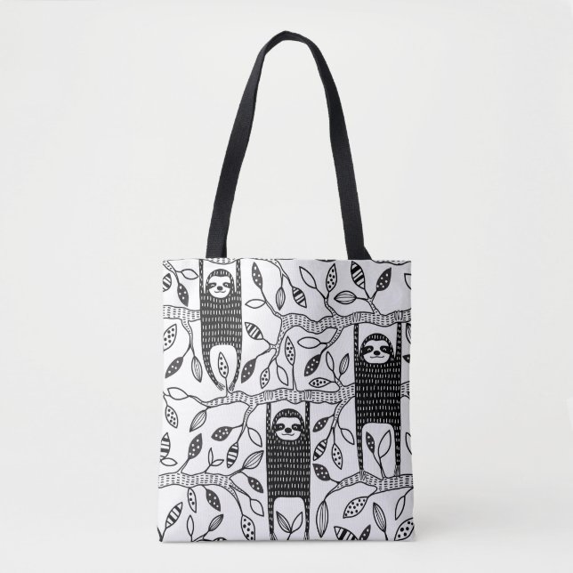 Bolsa Tote Flores Refrigeradas: Padrões Animais Bons. (Frente)