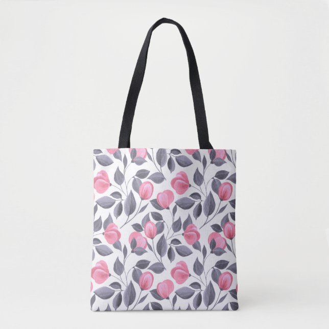 Bolsa Tote Flores românticas 1 (Frente)