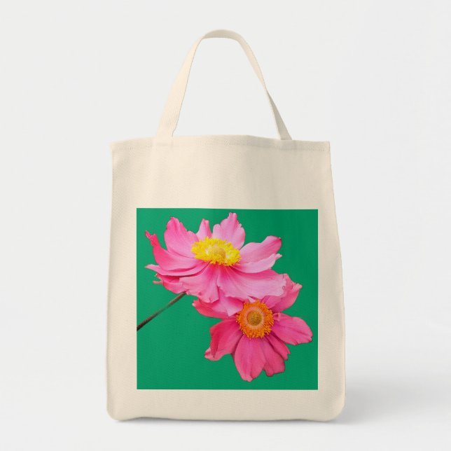 Bolsa Tote Flores rosa (Frente)