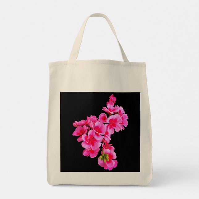 Bolsa Tote Flores rosa (Verso)