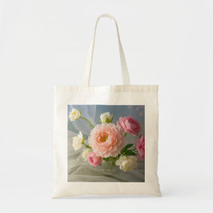 Bolsa Tote Flores Rosa Elegantes De Eterno Delicadas