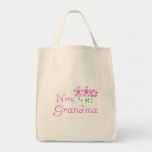 Bolsa Tote Flores Rosa Novas Camisetas e presentes para vovó