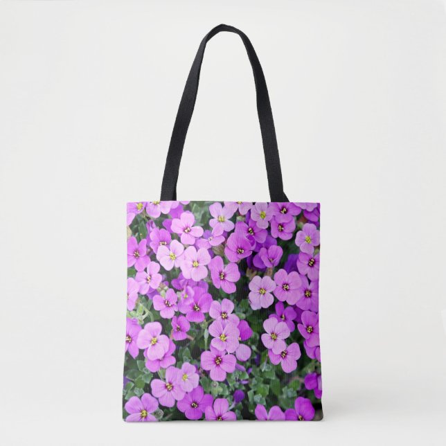 Bolsa Tote Flores Roxas (Frente)