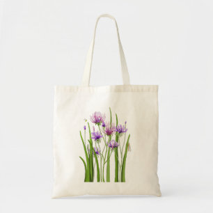 Bolsa Tote Flores roxas e Insetos Tote Bag