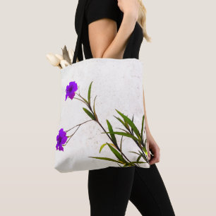 Bolsa Tote Flores roxas na brisa