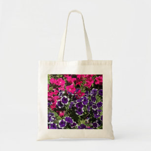 Bolsa Tote Flores Roxas Saco-Arte Botânica