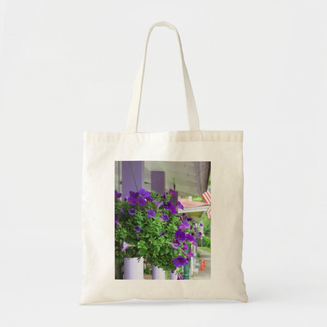 Bolsa Tote Flores Roxas - Vinha de Martha (Frente)