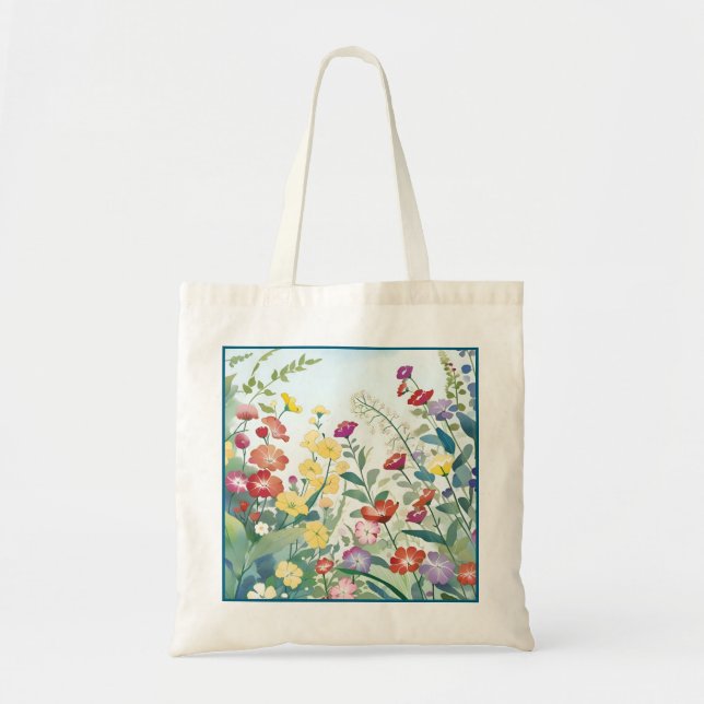Bolsa Tote Flores Selvagens (Frente)