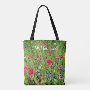 Bolsa Tote Flores selvagens Foto personalizada Bandeja de Tot
