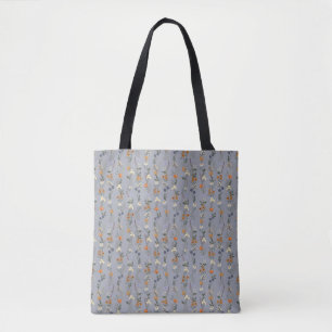 Bolsa Tote Flores Silvestres Desenhadas à Mão