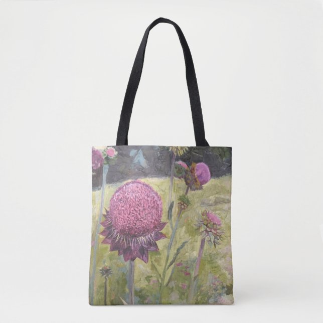 Bolsa Tote Flores Silvestres Roxas (Frente)