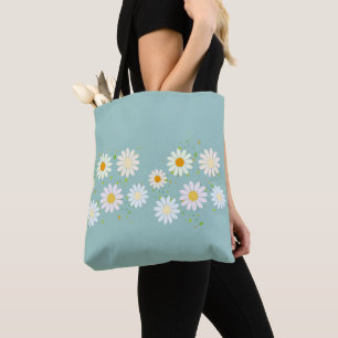 Bolsa Tote Flores Simples de Margarida Florn Trendy Girly