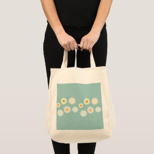 Bolsa Tote Flores Simples de Margarida Florn Trendy Girly