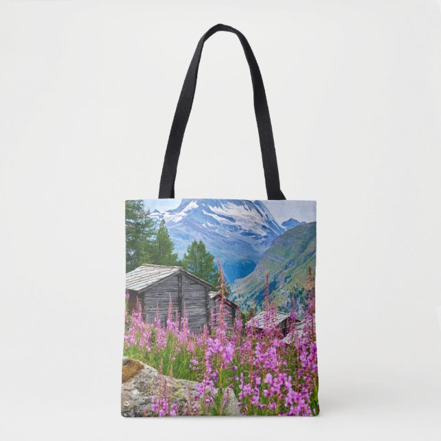 Bolsa Tote Flores | Suiça de Verão (Frente)