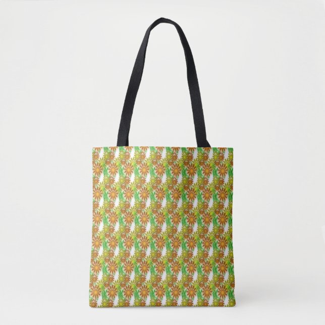 Bolsa Tote - Flores Tridimensionais (Frente)