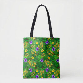 Bolsa Tote flores tropicais