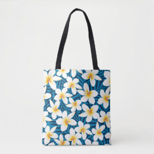 Bolsa Tote Flores tropicais do frangipani
