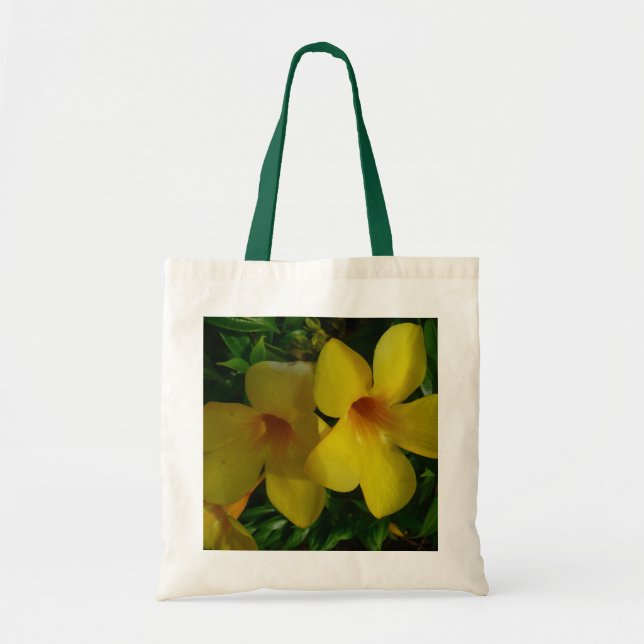 Bolsa Tote Flores tropicais II ouros (Frente)