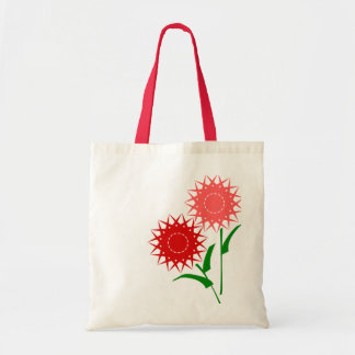 Bolsa Tote Flores vermelhas