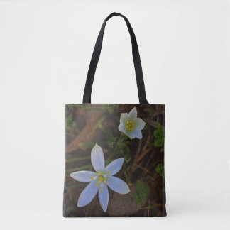 Bolsa Tote florescer em branco