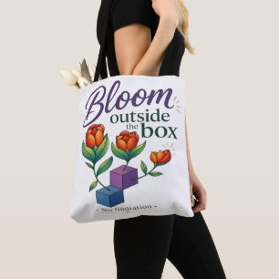 Bolsa Tote Florescer Fora da Caixa - Sem Limitação