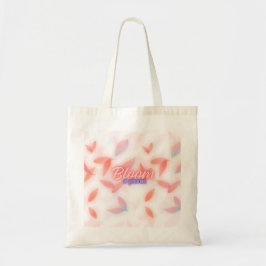 Bolsa Tote Florescer na Solidão Estética Floral Pastel em Tel