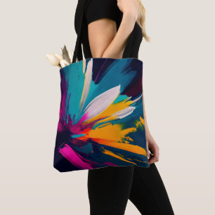 Bolsa Tote Florescimento Vibrante – Energia Explosiva Floral 