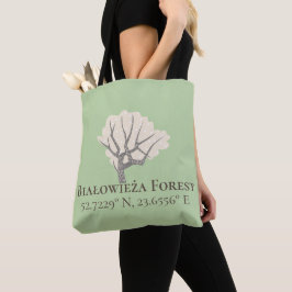 Bolsa Tote Floresta Białowieża Latitude & Longitude