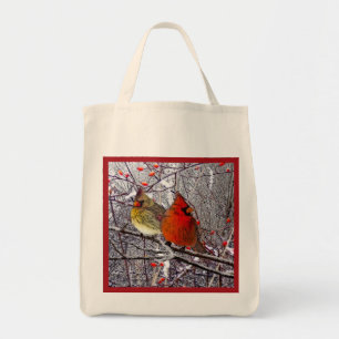 Bolsa Tote Floresta cardinal