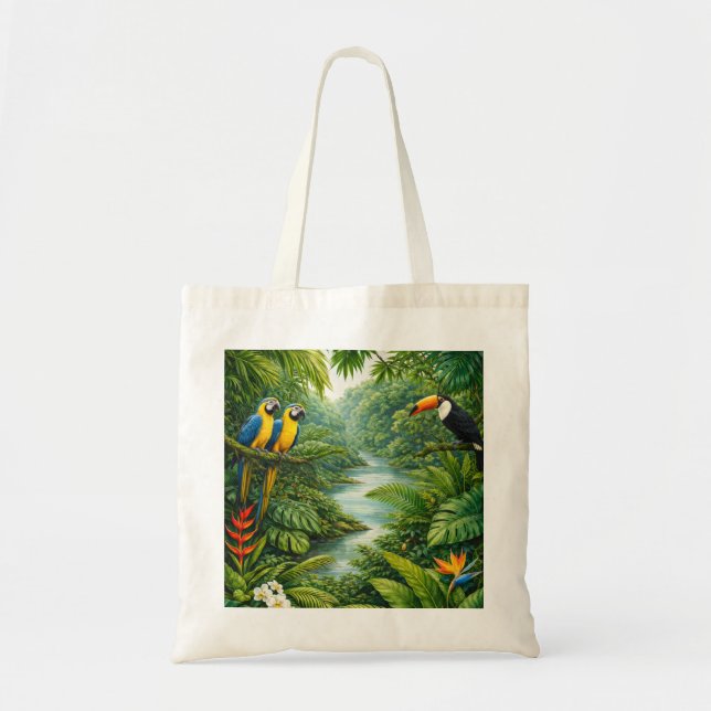 Bolsa Tote Floresta da Bacia do Rio Amazonas (Frente)