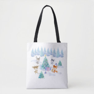 Bolsa Tote Floresta Dançante - Caqueta de Natal