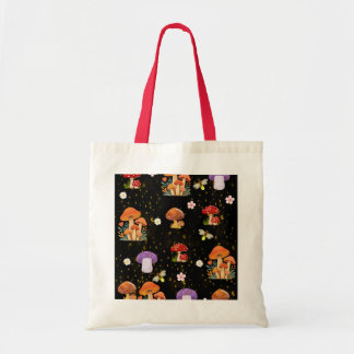 Bolsa Tote Floresta de Cogumelos Caprichosa