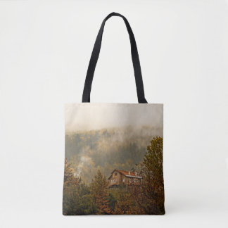 Bolsa Tote Floresta de Madeira: Cena Tranquila