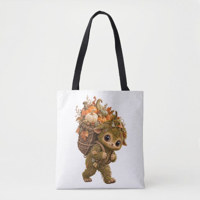 Bolsa Tote Floresta de Musgo Sprite (Frente)