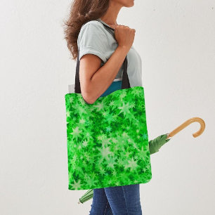 Bolsa Tote Floresta de Natal brilhando