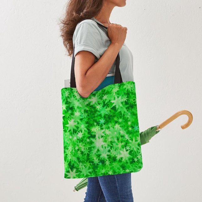 Bolsa Tote Floresta de Natal brilhando (In situ)