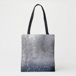 Bolsa Tote Floresta de Neve de inverno