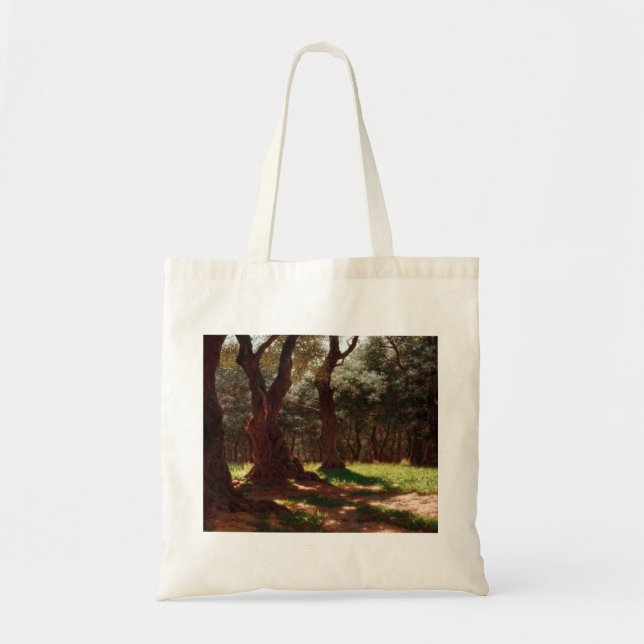 Bolsa Tote Floresta de oliveiras em Cap Saint Martin (Frente)