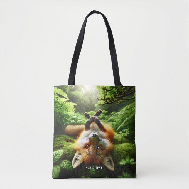 Bolsa Tote Floresta de Raposa Fantasia (Frente)