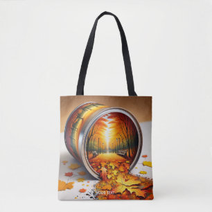 Bolsa Tote Floresta de Tin de outono Fantasy
