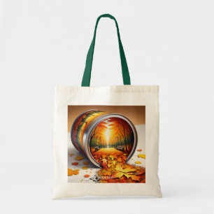Bolsa Tote Floresta de Tin de outono Fantasy