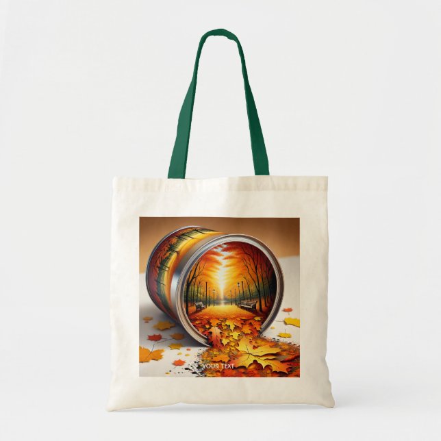 Bolsa Tote Floresta de Tin de outono Fantasy (Frente)