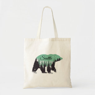 Bolsa Tote Floresta de Urso de Seattle