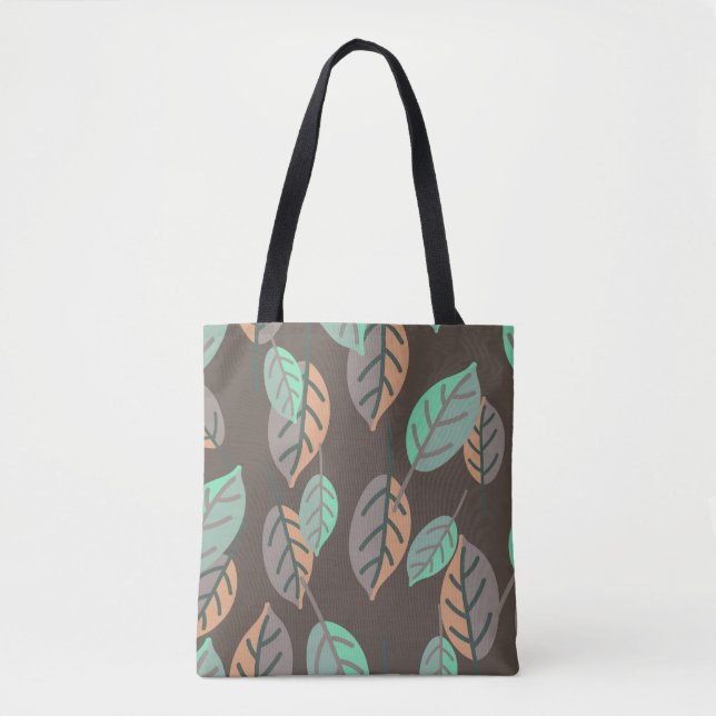 Bolsa Tote floresta deixa saco (Frente)