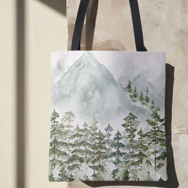 Bolsa Tote Floresta e Natureza das Montanhas (Close up)