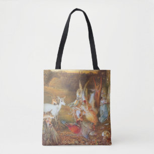 Bolsa Tote Floresta Encantada pelo artista John Anster Fitzge