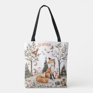 Bolsa Tote Floresta Floral da Raposa
