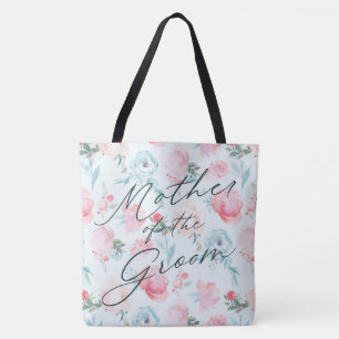 Bolsa Tote Floresta Floral de Jardim Francês Mãe do Groom